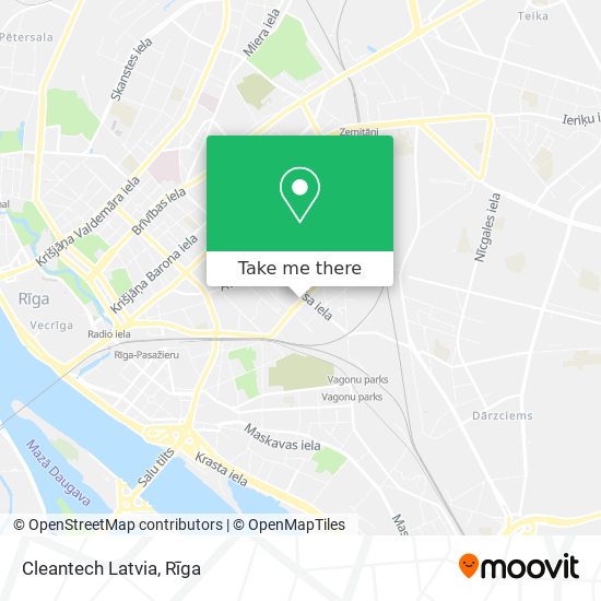 Карта Cleantech Latvia