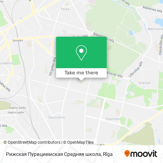 Рижская Пурвциемская Средняя школа map