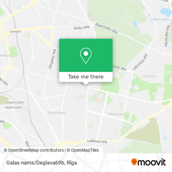 Карта Galas nams/Deglava69b