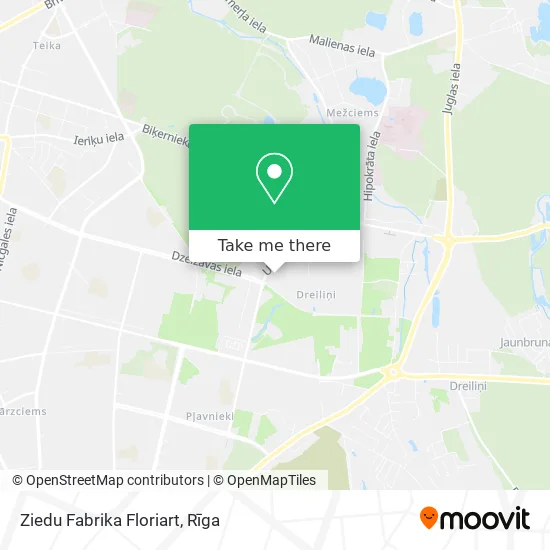 Ziedu Fabrika Floriart map