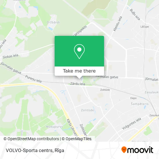 VOLVO-Sporta centrs map