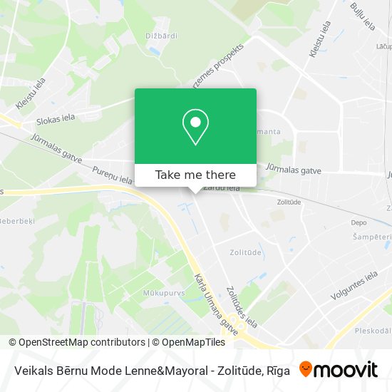 Veikals Bērnu Mode Lenne&Mayoral - Zolitūde map