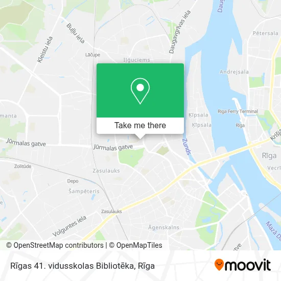 Rīgas 41. vidusskolas Bibliotēka map