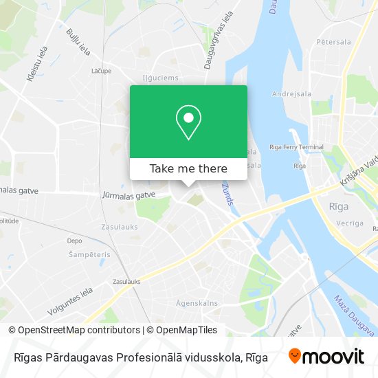 Карта Rīgas Pārdaugavas Profesionālā vidusskola