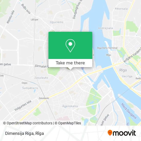 Карта Dimensija Riga