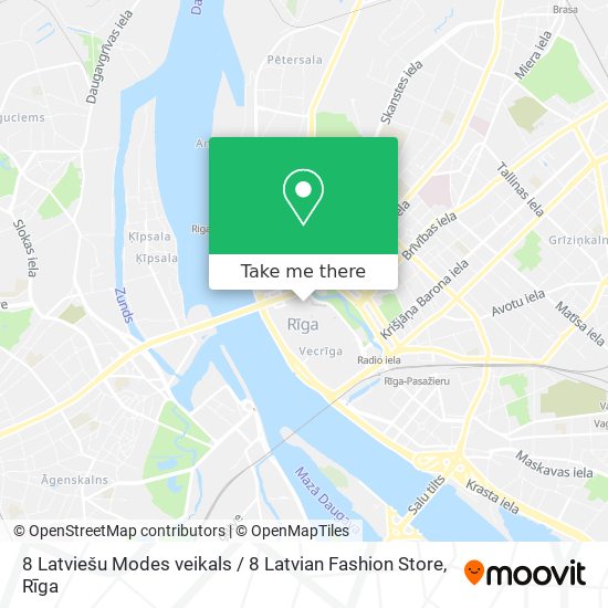 8 Latviešu Modes veikals / 8 Latvian Fashion Store map