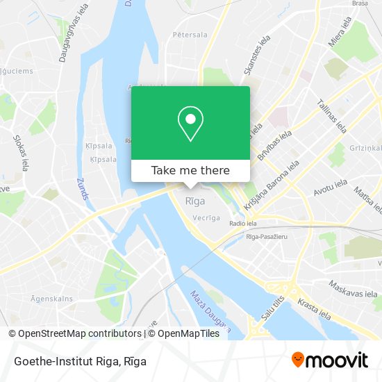 Карта Goethe-Institut Riga