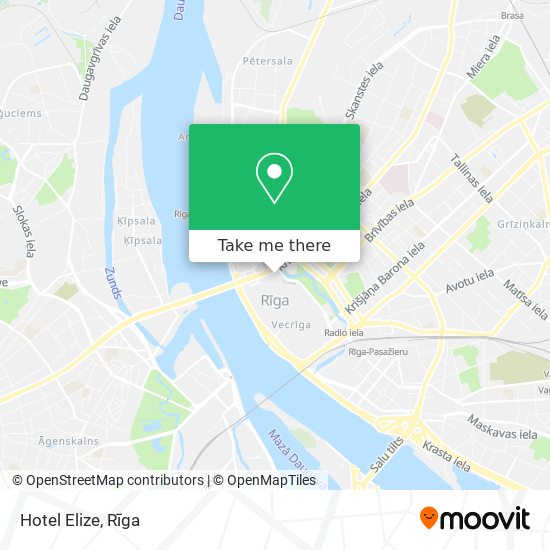 Hotel Elize map