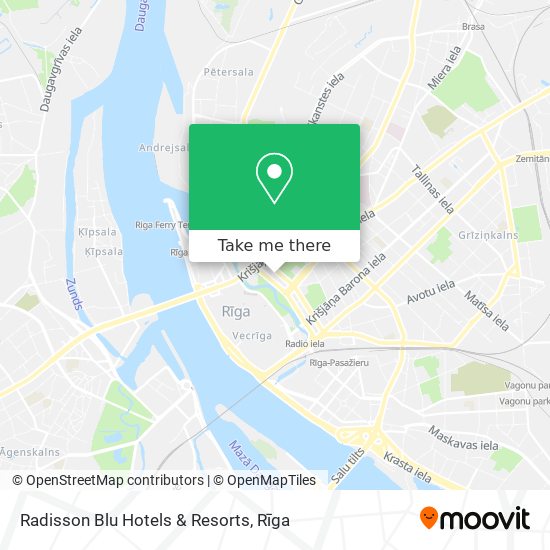 Radisson Blu Hotels & Resorts map