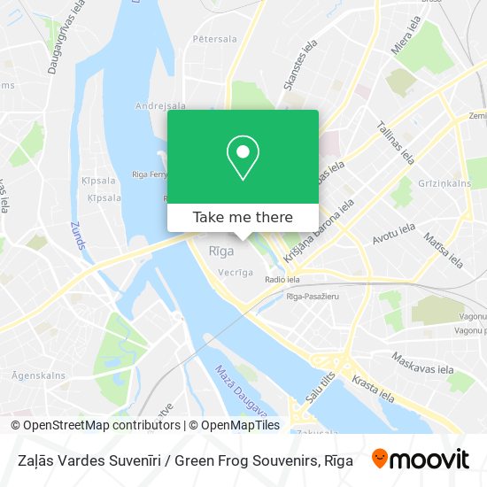 Zaļās Vardes Suvenīri / Green Frog Souvenirs map