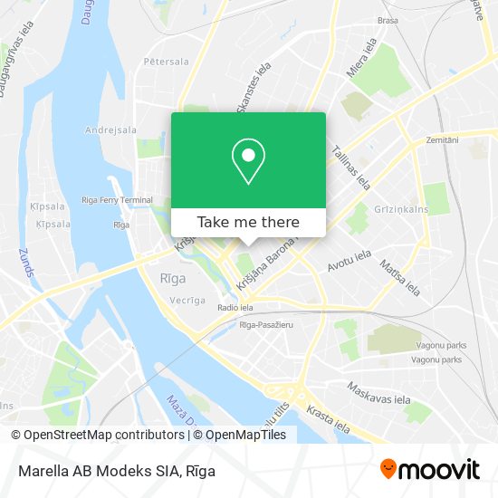 Marella AB Modeks SIA map