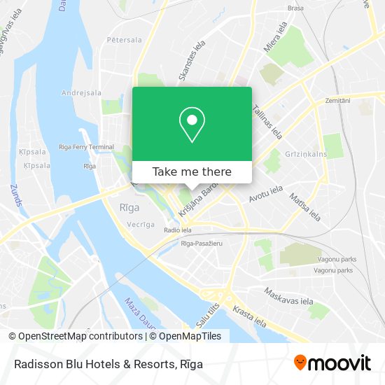 Radisson Blu Hotels & Resorts map