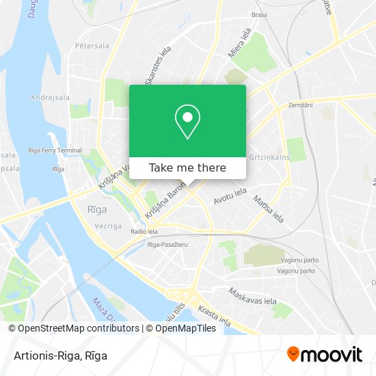 Artionis-Riga map