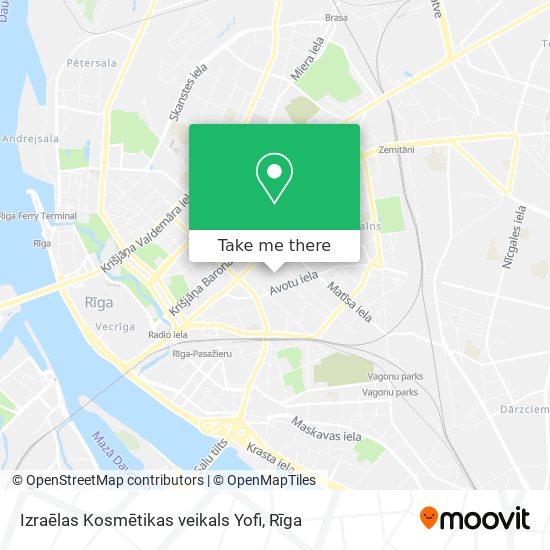 Izraēlas Kosmētikas veikals Yofi map