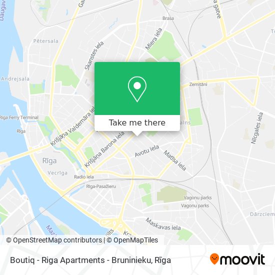 Boutiq - Riga Apartments - Bruninieku map