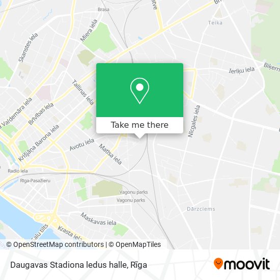 Daugavas Stadiona ledus halle map