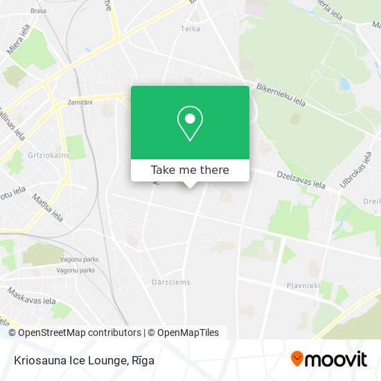 Kriosauna Ice Lounge map