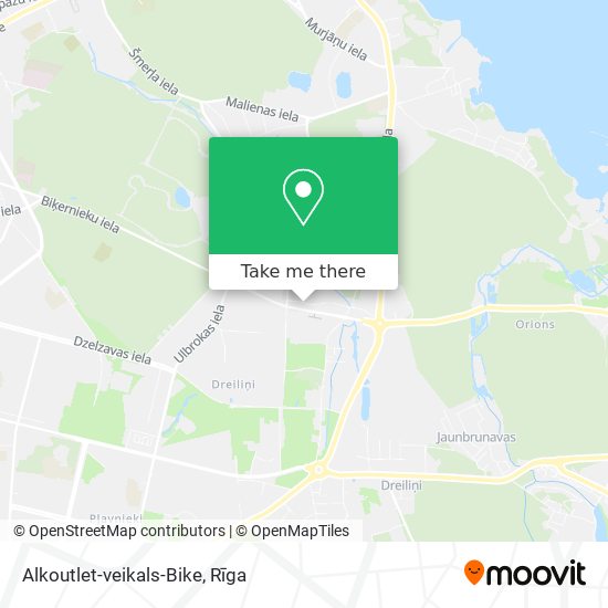 Alkoutlet-veikals-Bike map