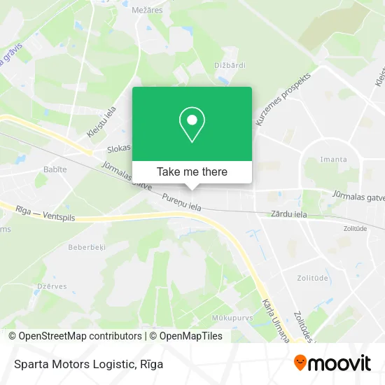 Карта Sparta Motors Logistic