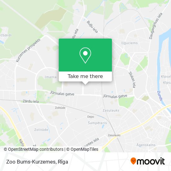 Zoo Bums-Kurzemes map