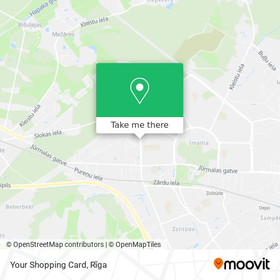 Your Shopping Card map