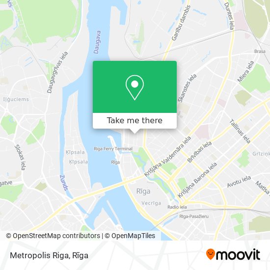 Metropolis Riga map