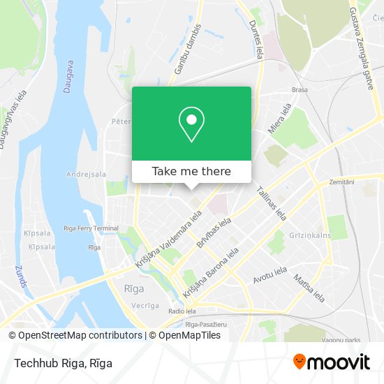 Techhub Riga map