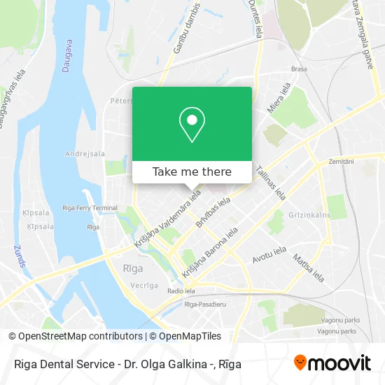 Riga Dental Service - Dr. Olga Galkina - map