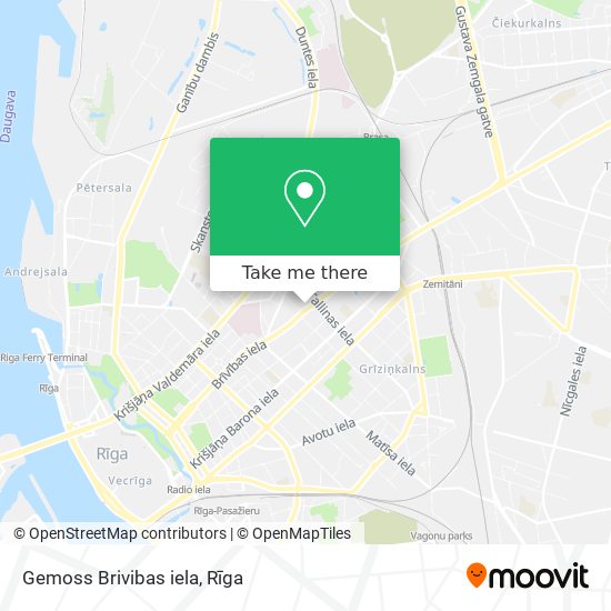 Карта Gemoss Brivibas iela
