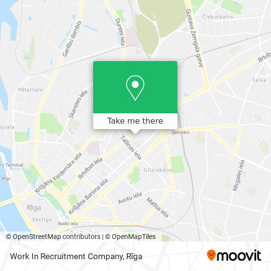 Work In Recruitment Company map