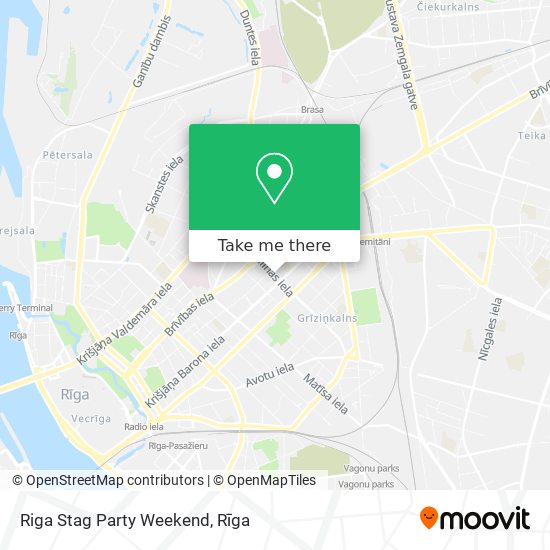 Riga Stag Party Weekend map