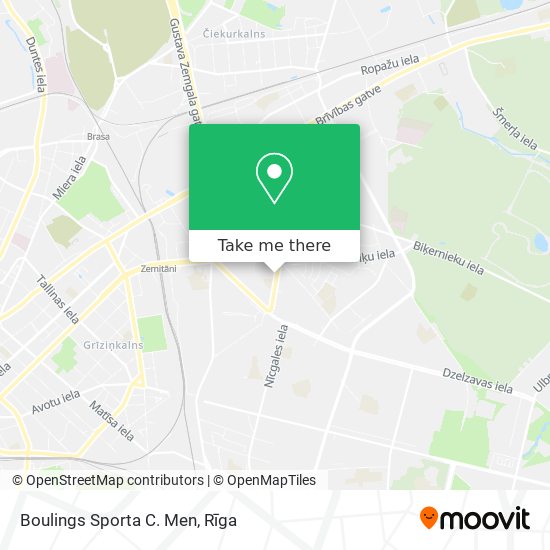 Boulings Sporta C. Men map