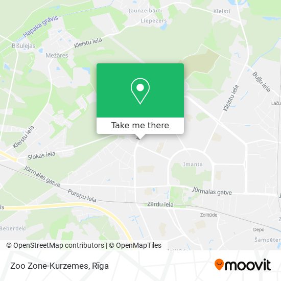 Карта Zoo Zone-Kurzemes