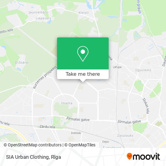 SIA Urban Clothing map