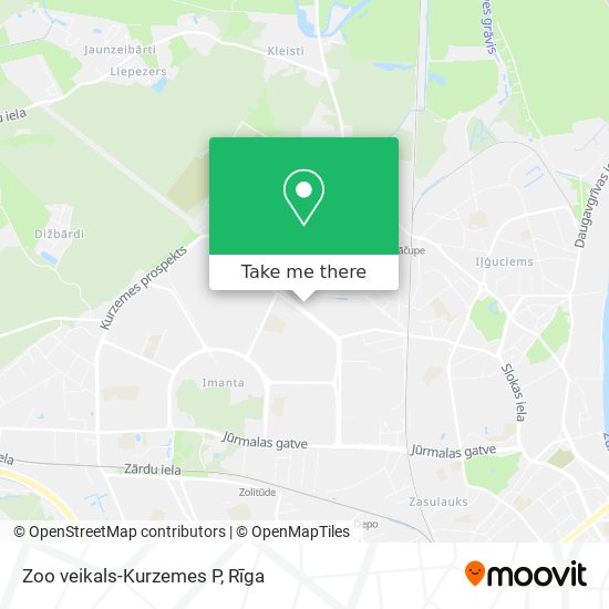Zoo veikals-Kurzemes P map