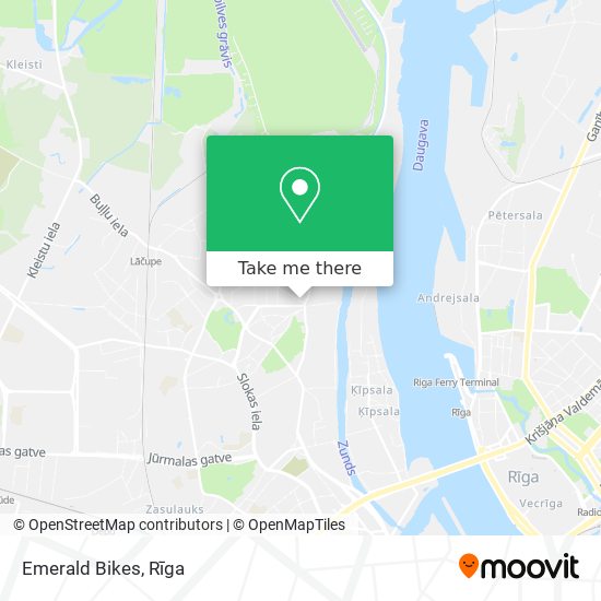 Emerald Bikes map