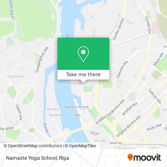 Namaste Yoga School map