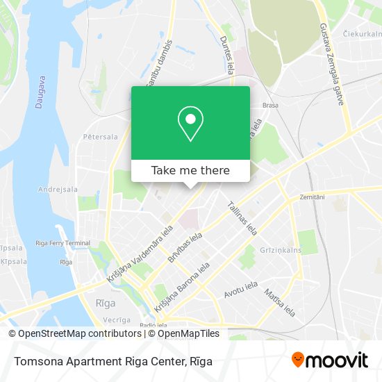 Tomsona Apartment Riga Center map