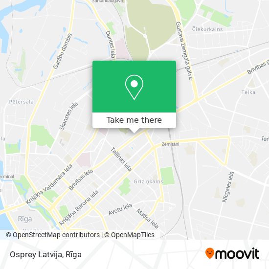 Osprey Latvija map