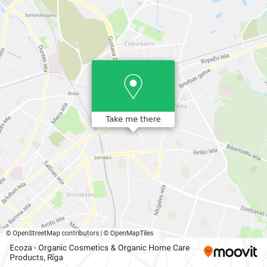 Ecoza - Organic Cosmetics & Organic Home Care Products map