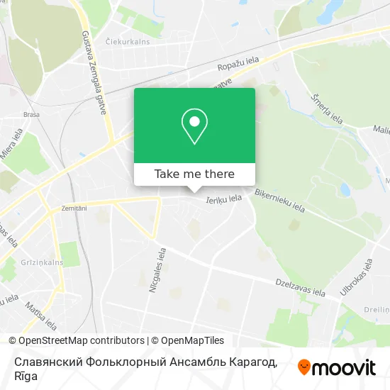 Карта Славянский Фольклорный Ансамбль Карагод