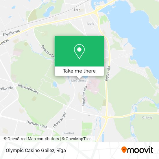 Карта Olympic Casino Gailez