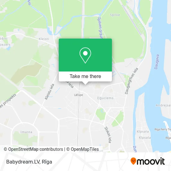 Babydream.LV map