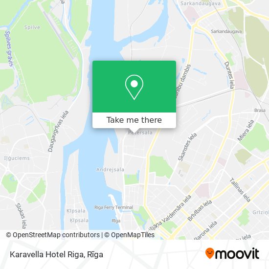 Karavella Hotel Riga map