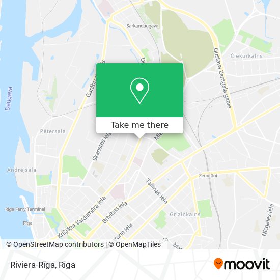 Riviera-Rīga map