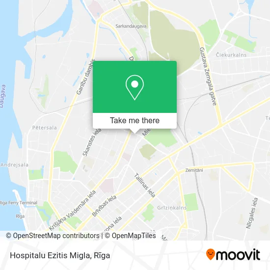 Hospitalu Ezitis Migla map