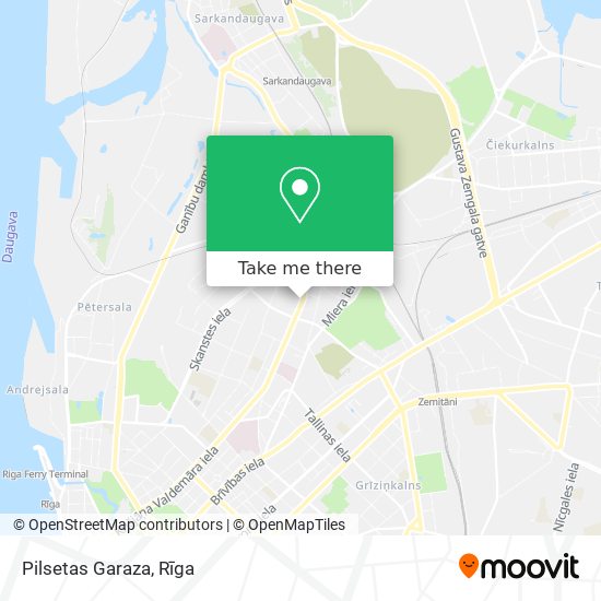 Pilsetas Garaza map
