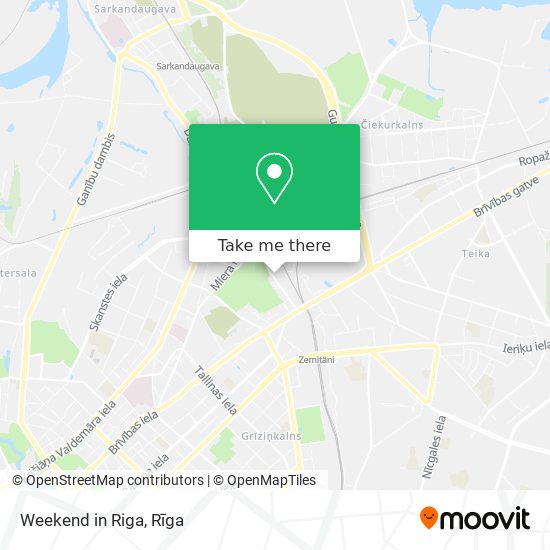 Weekend in Riga map