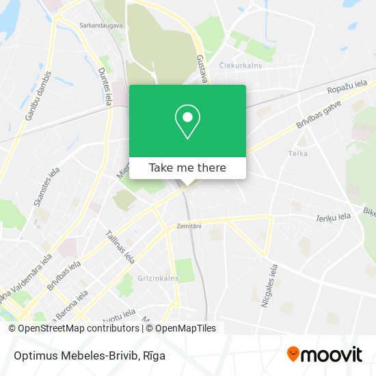 Optimus Mebeles-Brivib map