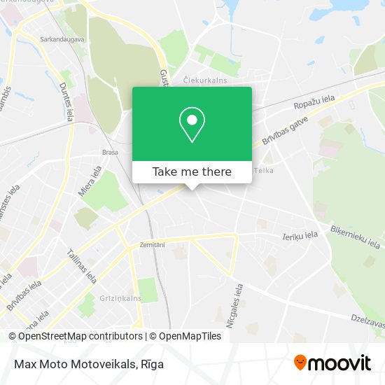 Max Moto Motoveikals map